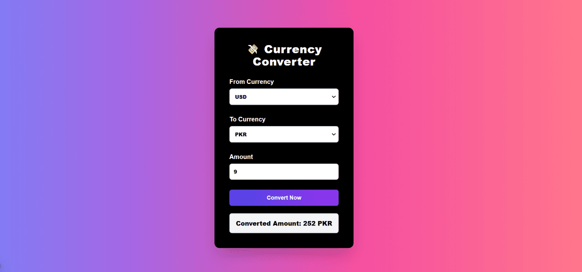 🌍 Currency Converter 💰