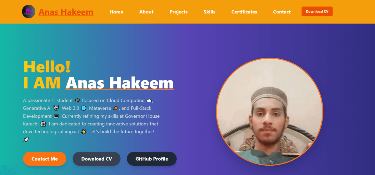 PERSONAL PORTFOLIO WEBSITE Project 💡 🔥